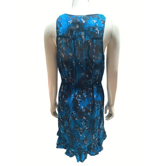 Converse One Star Womens Blue Floral Sleeveless Dress M Polyester - Picture 3 of 12